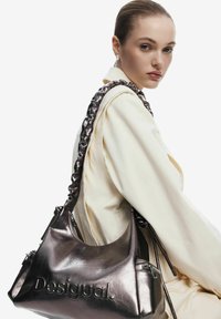 Desigual METALLIC MEDIUM 3D LOGO WITH RUCHED - Handtasche - multi coloured