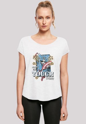 MARVEL CAPTAIN AMERICA MADE OF TOUGH STUFF - Print T-shirt - white
