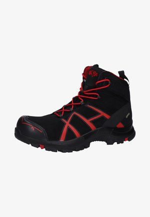 Haix Schnürstiefelette - black/red