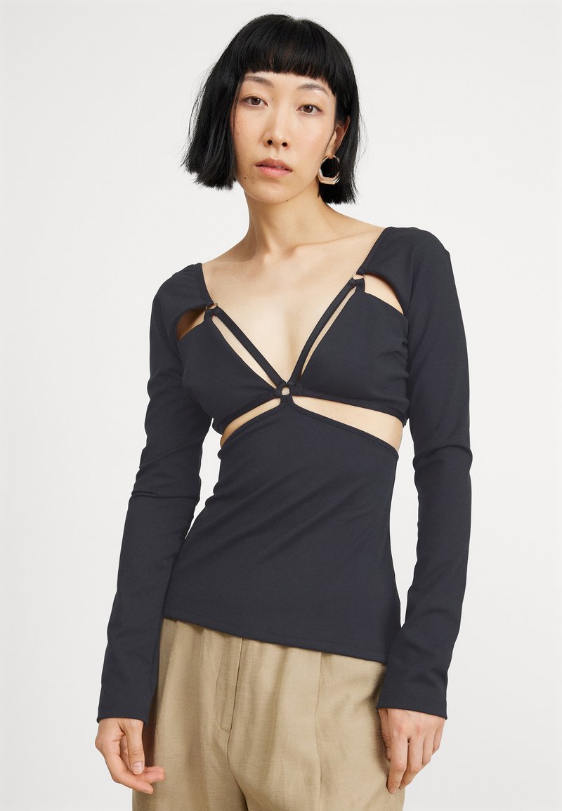 Patrizia Pepe Nero Poliammide Women Tank Top main image 1