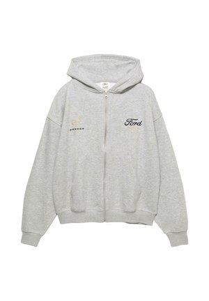 FORD HOODIE - Sweater met rits - light grey