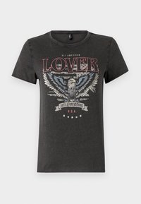 ONLLUCY LIFE REG S/S JRS NOOS - Trükipildiga T-särk - black