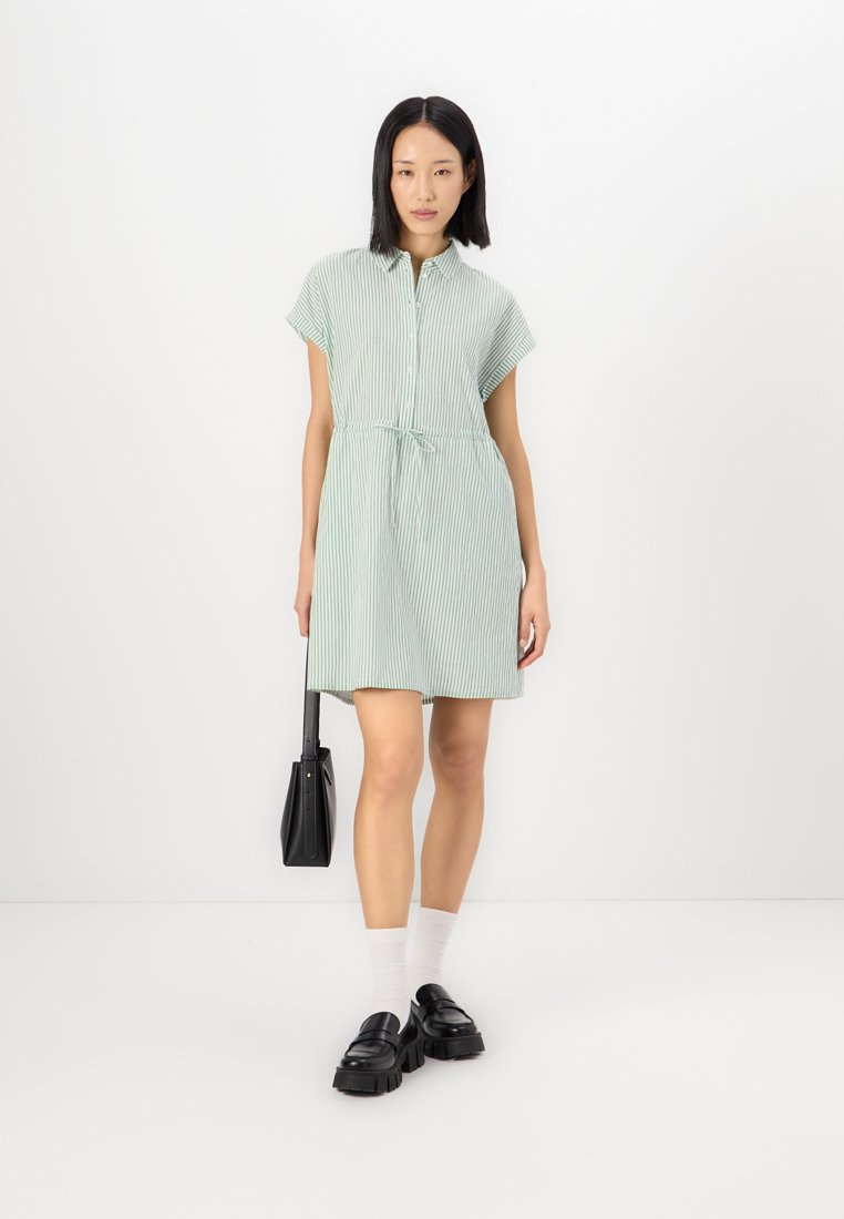 STRIPED MINI DRESS - Shirt dress - Product Details