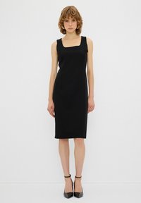 adL SLEEVELES SQUARE COLLOR - Etuikjole - black