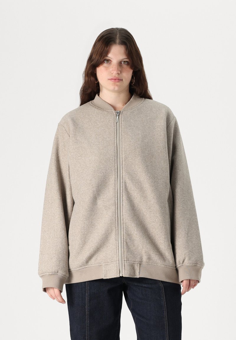 ONLY Carmakoma CARNANCY LIFE - Bomber Jacket - simply taupe