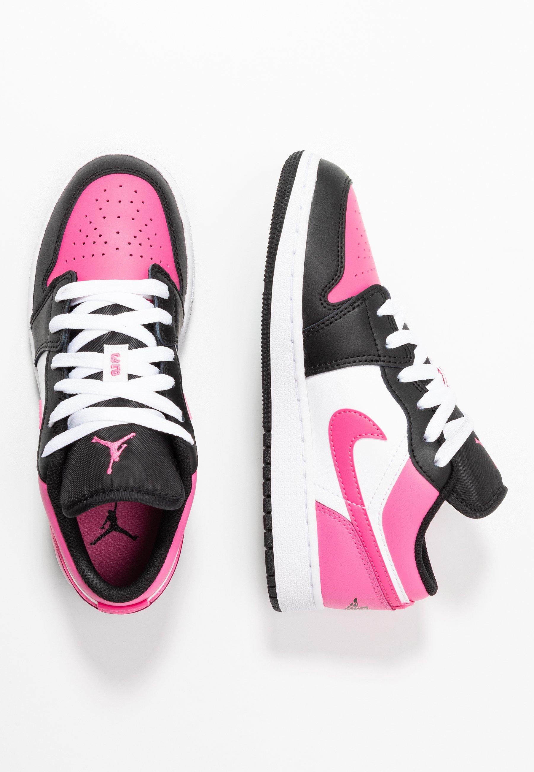 AIR 1 UNISEX - Basketball shoes - white/pinksicle/black AIR 1 UNISEX - Basketball shoes - white/pinksicle/black