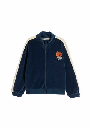 VELOUR WITH ZIP - Sweatjakke - dark blue