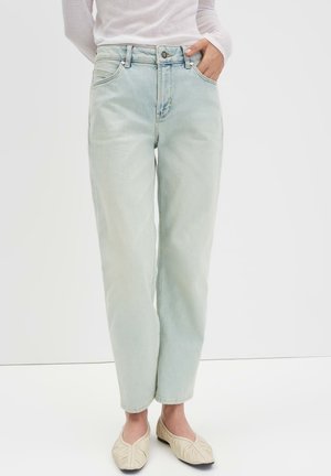 MID RISE USED EFFECT - Jeans a sigaretta - light tinged blue