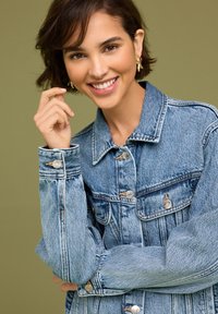 Next TRUCKER - Chaqueta vaquera - mid blue