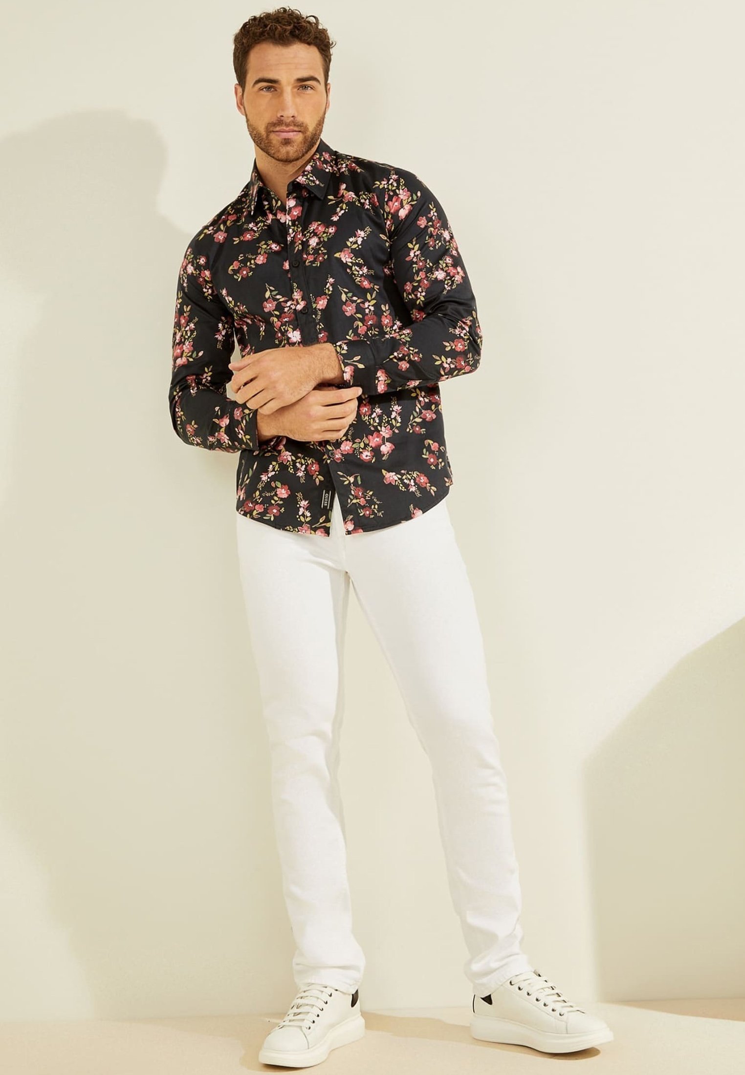 Guess Camisa - mehrfarbig schwarz/multicolor - Zalando.es