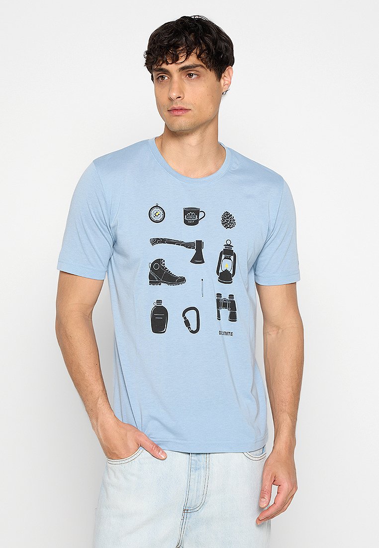 Dolomite T-shirt print lichtblauw
