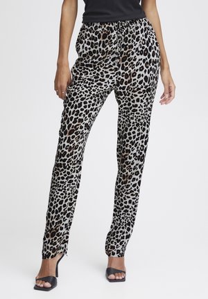 Trousers - black leo mix