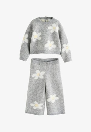 Next, REGULAR FIT - JUMPER AND TROUSERS SET - Striktrøje - grey daisy