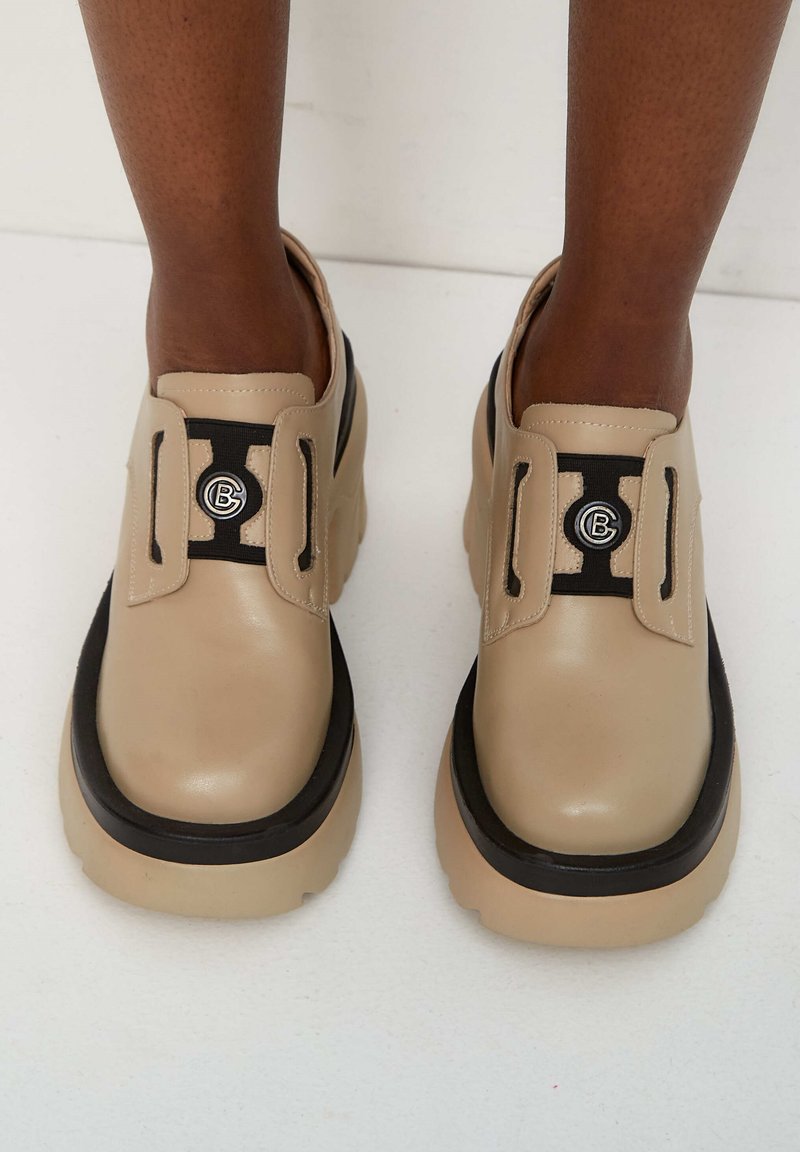 Damen Sneaker | Cesare Gaspari Slipper beige - MT70605 Damen Sneaker | Cesare Gaspari Slipper beige - MT70605