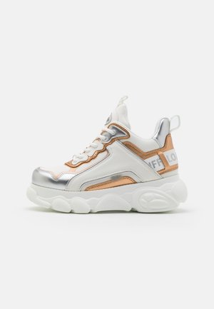 Buffalo CHAI - Trainers - white/silver/gold