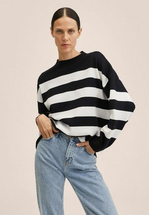 LOTUSR - Strickpullover - black