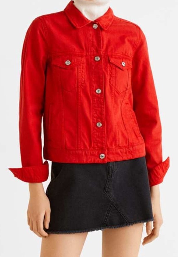 Mango Giacca di jeans - red