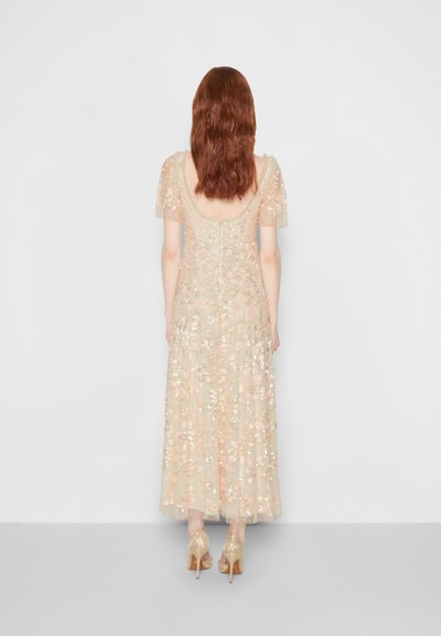 Needle & Thread - MARY ROSE SCOOP NECK ANKLE GOWN - Occasion wear - champagne/pink multi