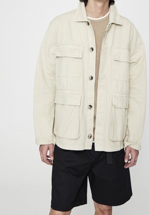 Leichte Jacke - mottled beige