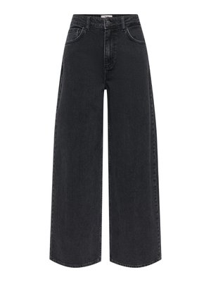 JDY, JEANS MIT WEITEM BEIN JDYCARINA WEITER BEINSCHNITT JEANS - Pernera ancha - black denim