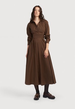 Srajčna obleka - brown