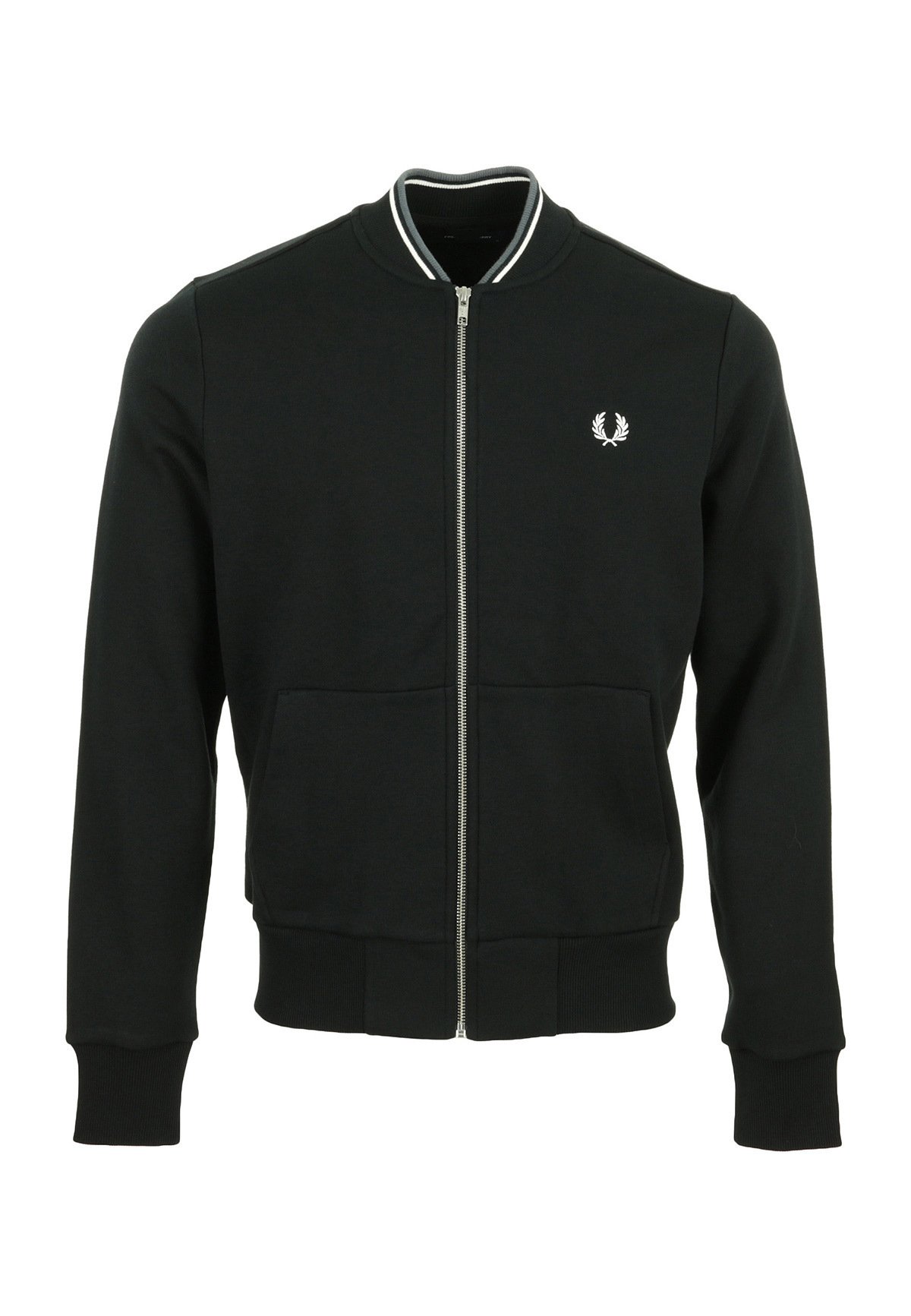 Fred Perry ZIP THROUGH Zip-up sweatshirt black Zalando