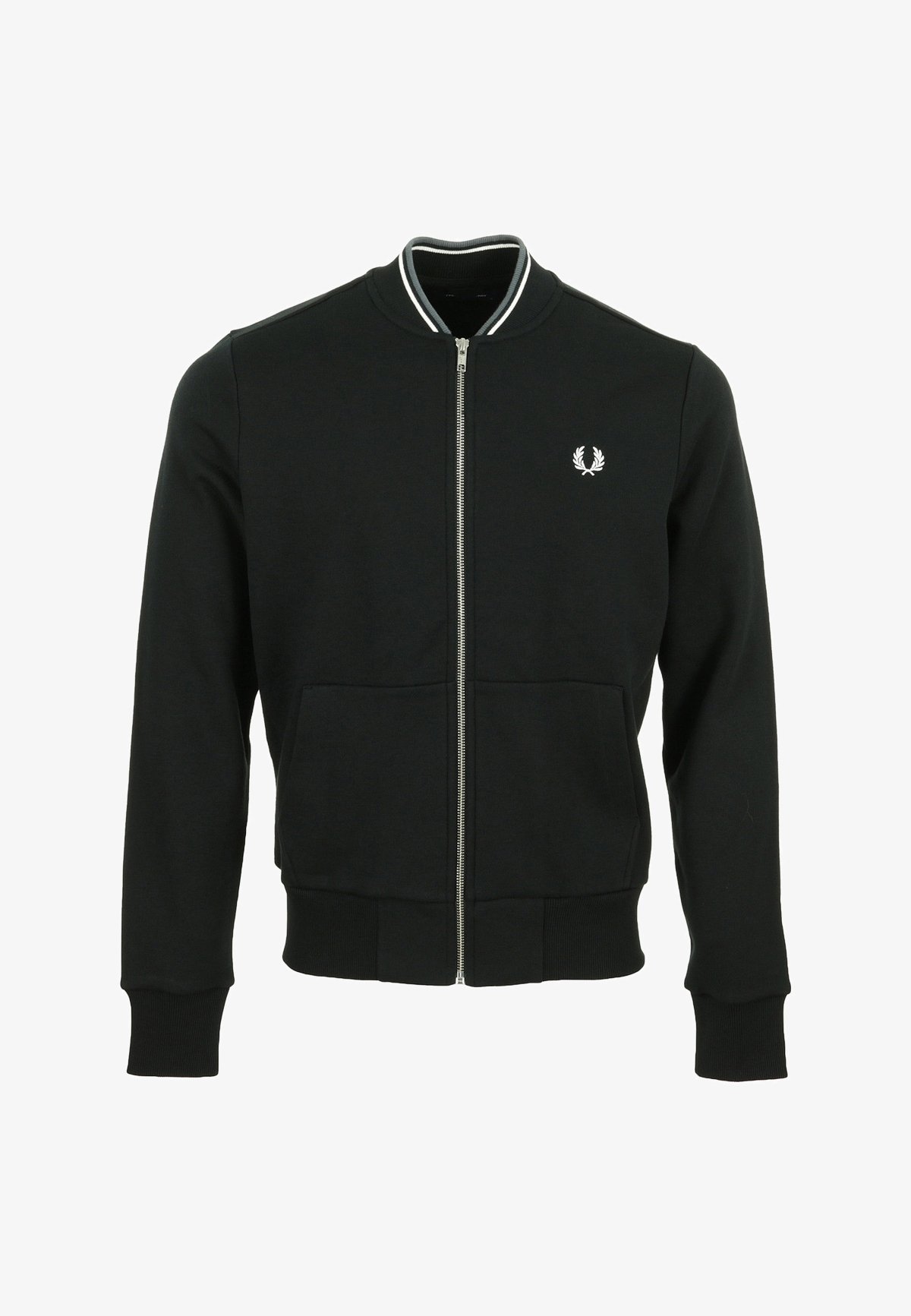 Fred Perry ZIP THROUGH Zip-up sweatshirt black Zalando