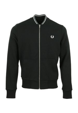 Fred Perry ZIP THROUGH  - Felpa con zip - black