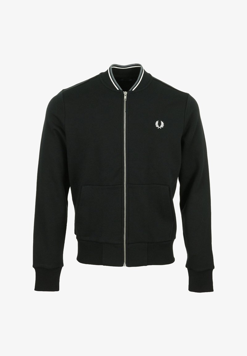 Fred Perry ZIP THROUGH - Sweater met rits - black