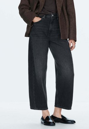 Mango, ADULT - Jean baggy - black denim