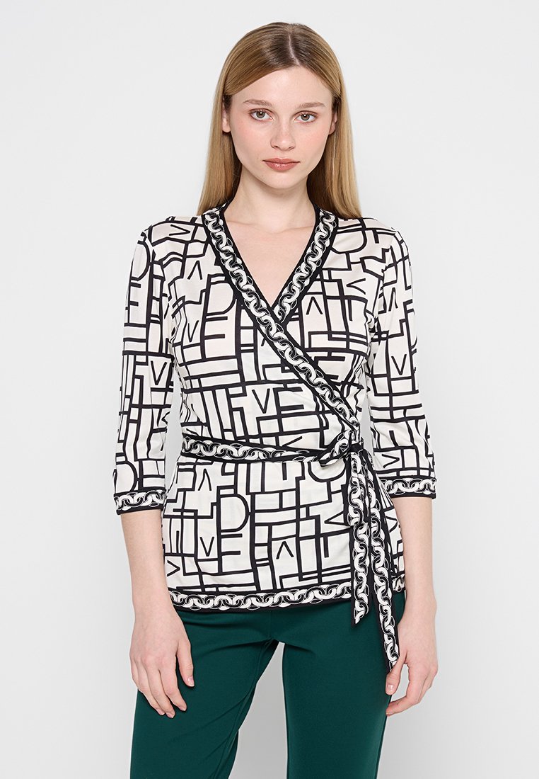 Diane von Furstenberg Blouse zwart Diane von Furstenberg Blouse zwart