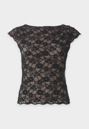 Abercrombie & Fitch, REVERSIBLE - Μπλουζάκι με στάμπα - black