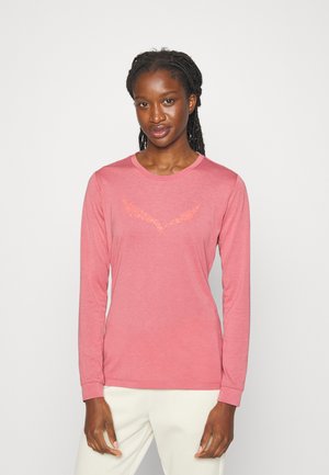 SOLID LOGO DRY TEE - Longsleeve - mauvemood melange