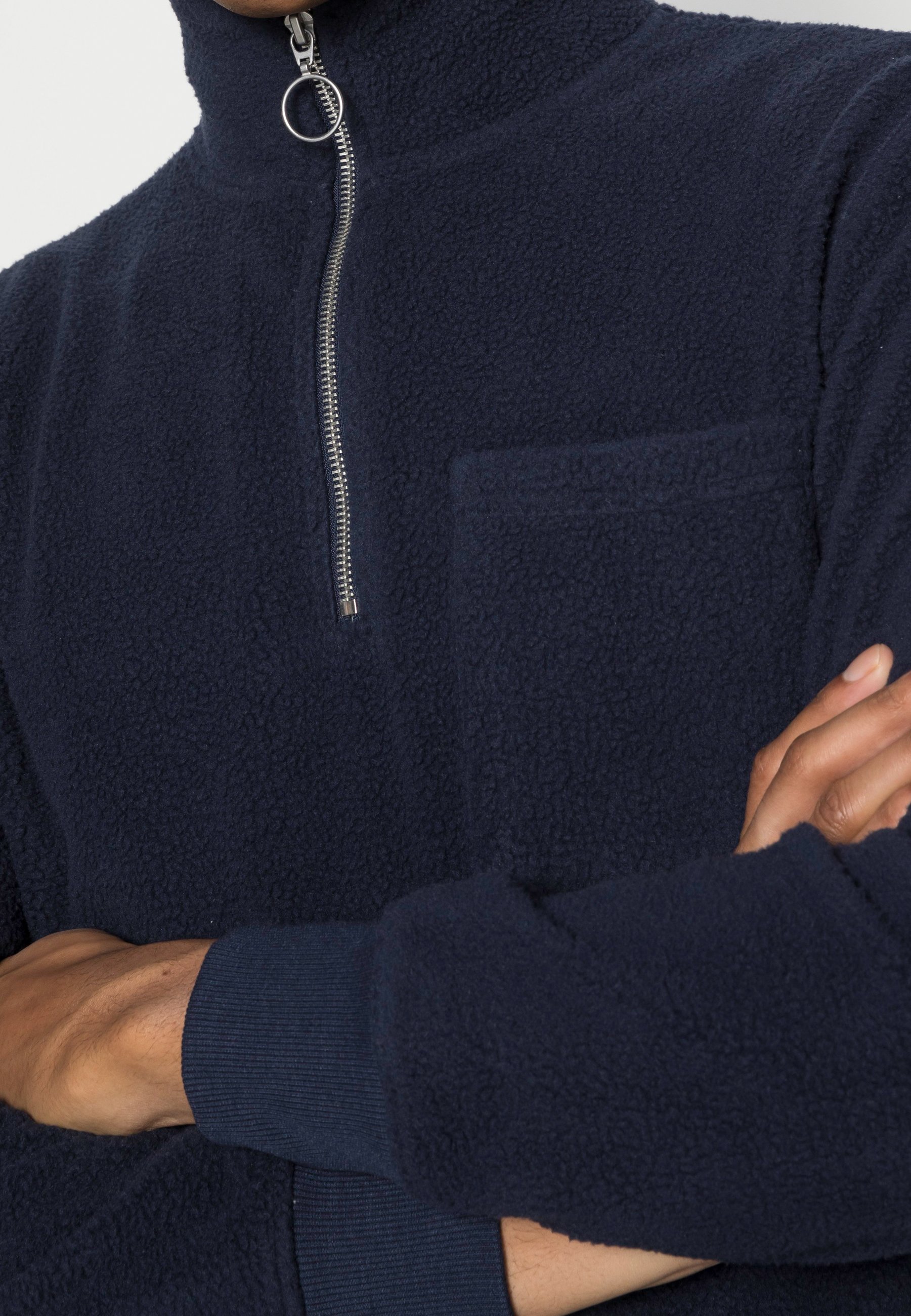 HIGH NECK - Fleece jumper - navy blazer 