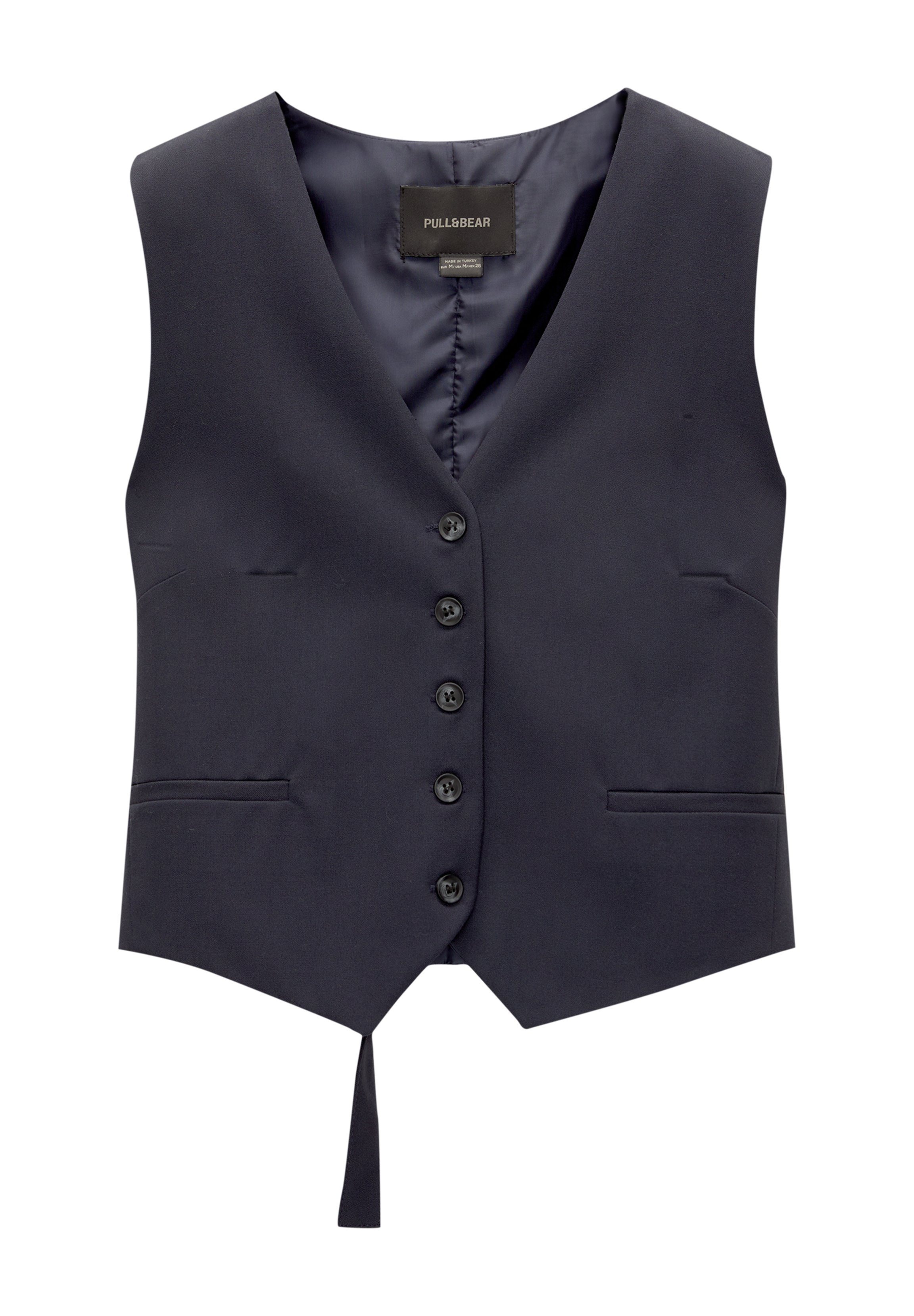 Mottled Dark Blue Vest