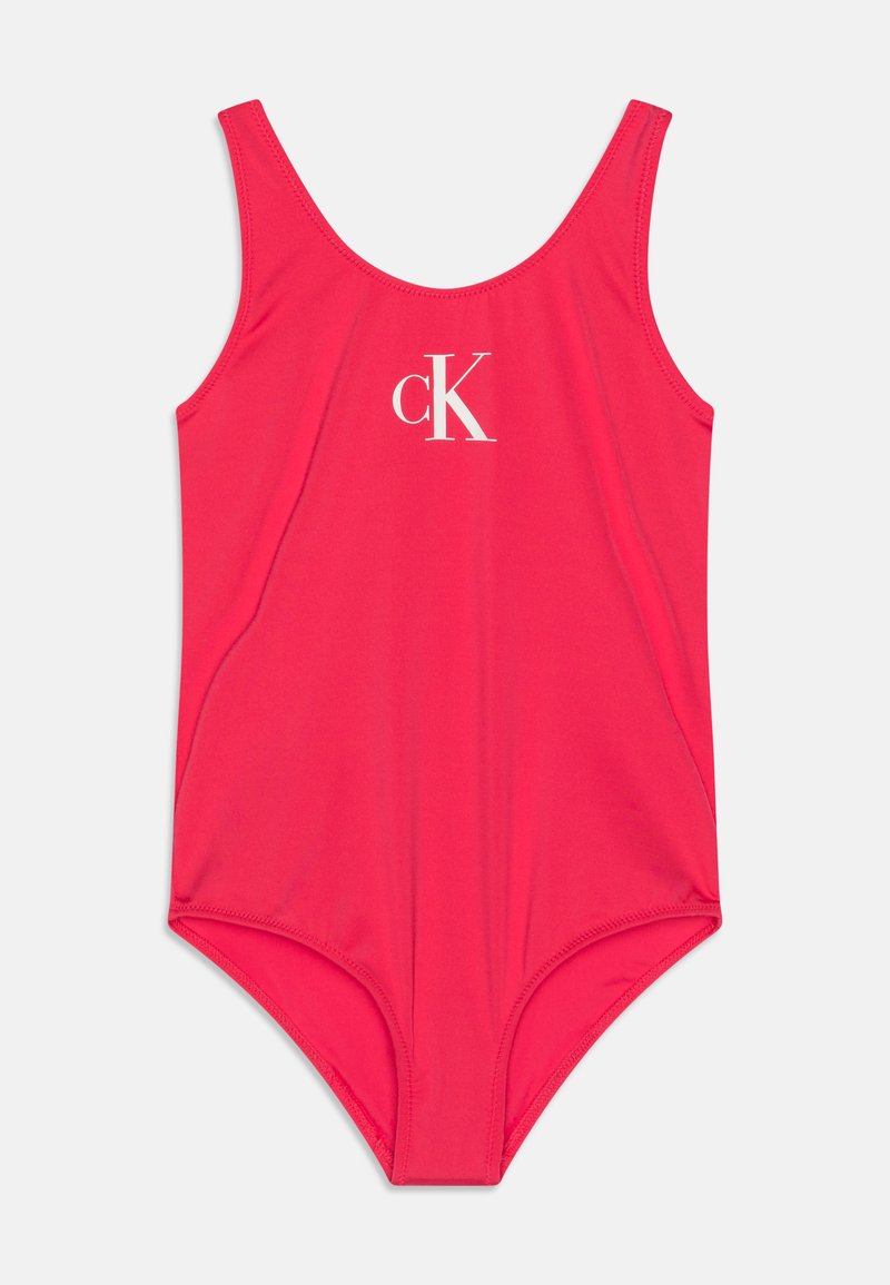 Calvin Klein Swimwear SWIMSUIT Badpak pink flash/donkerroze