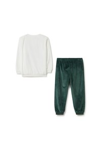 OVS WITH SNOOPY EMBROIDERY SET - Conjunto de pijama - white green
