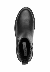 s.Oliver CHELSEA - Platform ankle boots - black nappa
