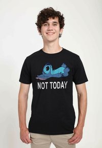 Henry Tiger DISNEY LILO & STITCH NOT TODAY UNISEX - Triko s potiskem - black