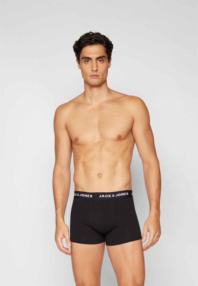 Jack & Jones JACSOLID TRUNKS 12 PACK - Boxerbriefs - black/green/ mottled light grey
