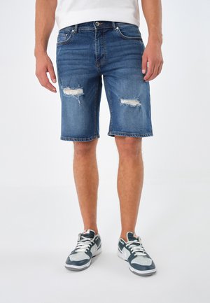 Jeansshort - dark blue denim