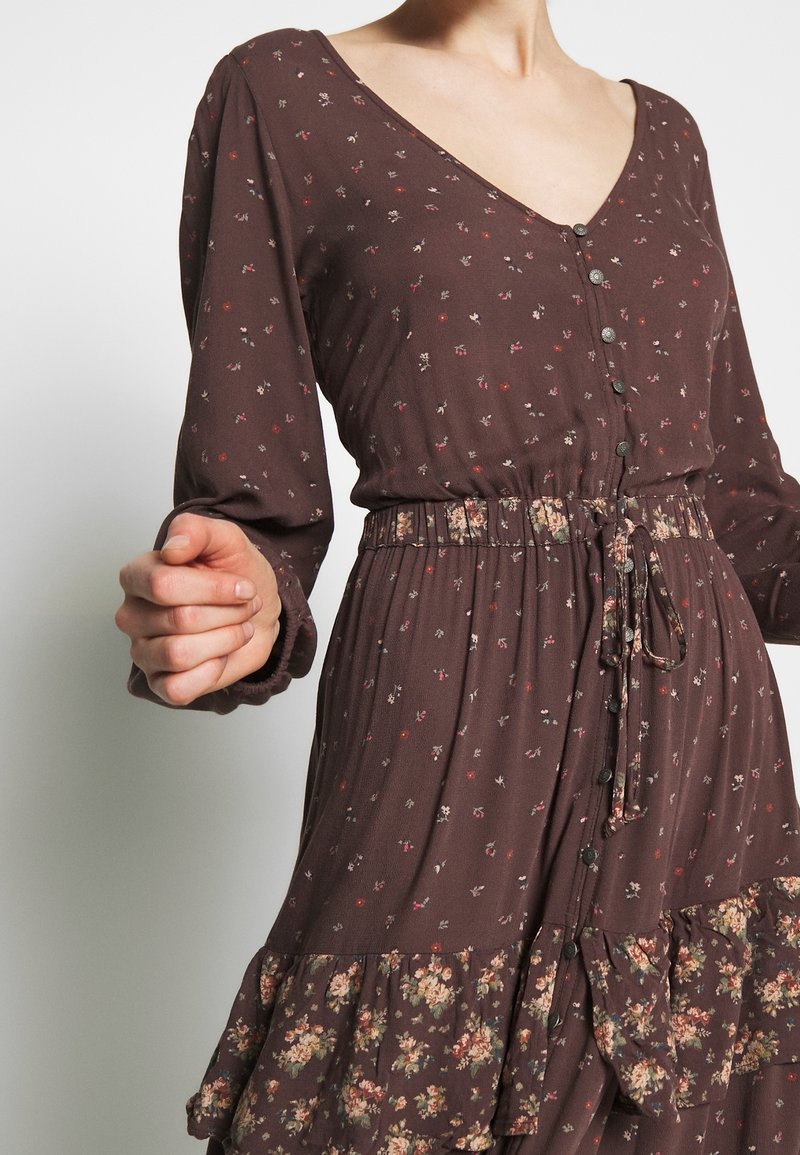 american eagle brown dress Outfitters | Dresses | American Eagle Outfitters Mini Smocked bust/V AE Sweetheart Corset Midi Dress