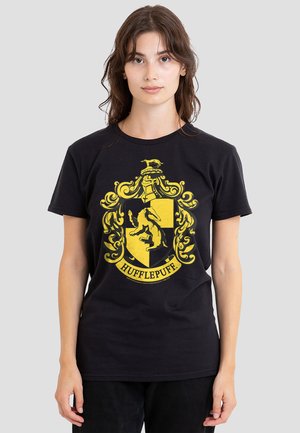 Cotton Soul, HARRY POTTER HUFFLEPUFF CREST - Print T-shirt - black