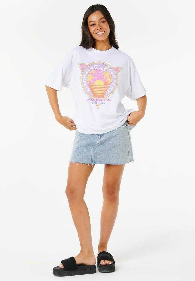Rip Curl T-shirt print crème