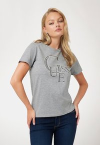 Guess STUDDED - T-shirt con stampa - grau