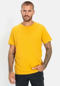 camel active KURZARM - T-shirt basic - cumin yellow