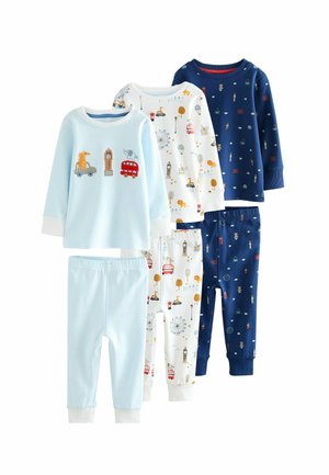 Next REGULAR FIT 3 PACK SNUGGLE SET - Pižamos komplektas - navy white london bus