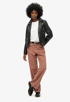 Superdry & Co WIDE LEG - Stoffhose - burlwood brown