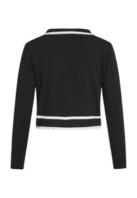 VILA VIBLAIR - Casaco de malha - black/white