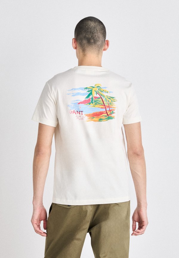 PLACED GRAPHIC - T-Shirt print - cream